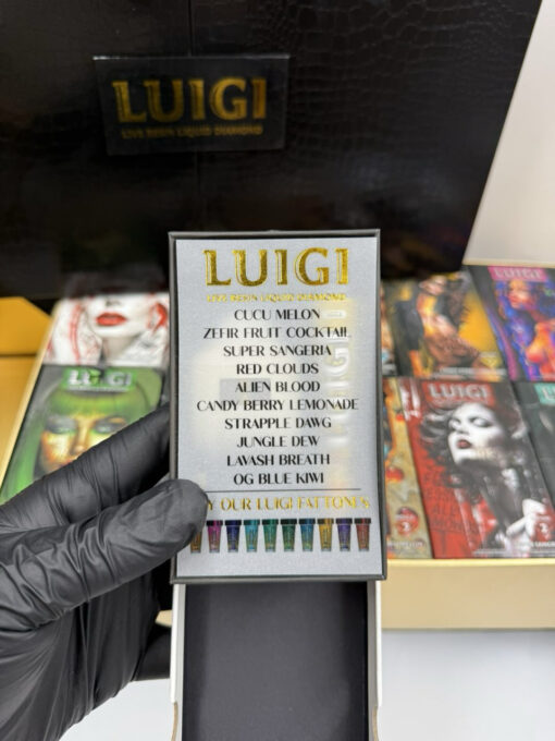 Luigi Live Resin Liquid Diamonds 2g Disposable (Crocodile Skin Edition)